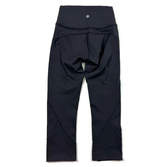 Lululemon In Movement Crop Legging 19 Inch Black Size 2 - Picture 2 of 6